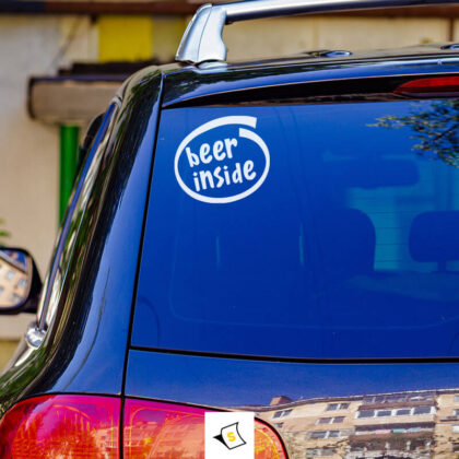 Стикер за кола Beer Inside