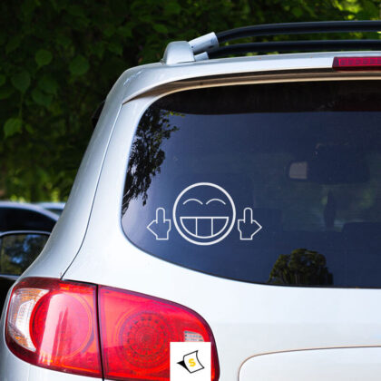 Стикер за Кола - JDM Smiley Shocker Fuck You