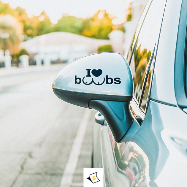 Стикер за кола - I Lovee Boobs