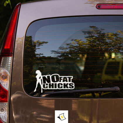 Стикер за Кола - No Fat Chicks