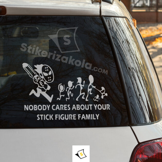 Стикер за кола - Nobody Cares