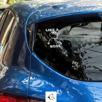 Стикер за кола - Like a boss