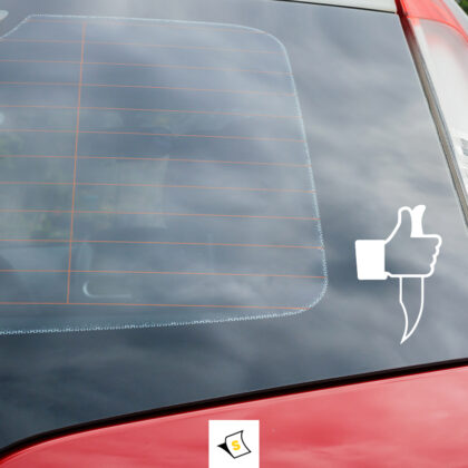 Стикер за кола Facebook палец