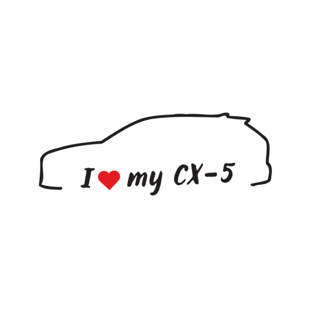 Стикер за кола - I love my Mazda CX5