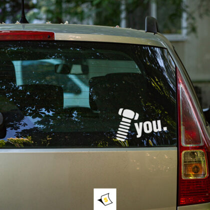 Стикер за кола Screw You