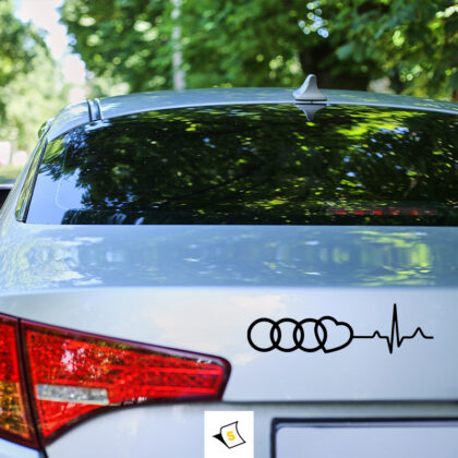Стикер за кола Audi любов
