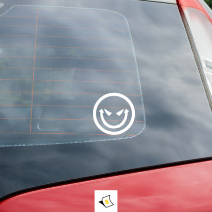 Стикер за кола Дяволска усмивка