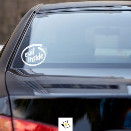 Стикер за кола Evil inside