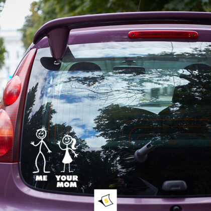 Стикер за кола Me - Your mom