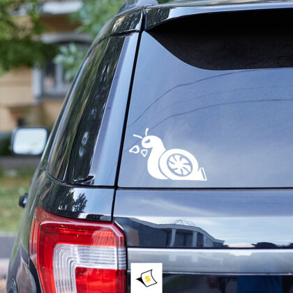 Стикер за кола Турбо Охлюв