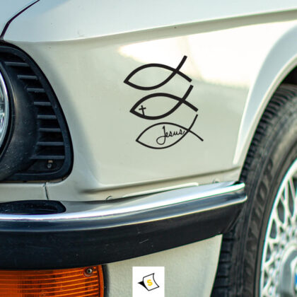 Стикер за кола - Аз Обичам Исус!