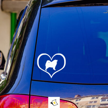 Стикер за кола - Аз Обичам Моето Чао Чао!