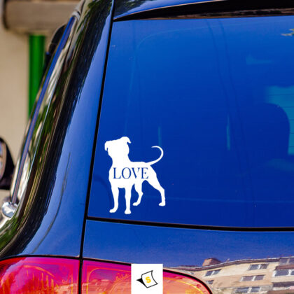 Стикер за кола - Аз Обичам Моето Куче!