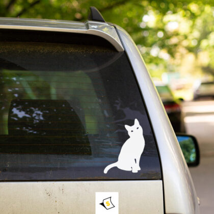 Стикер за кола - Черно Коте