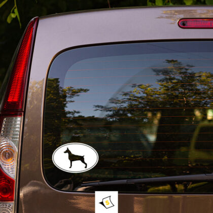Стикер за кола - Доберман