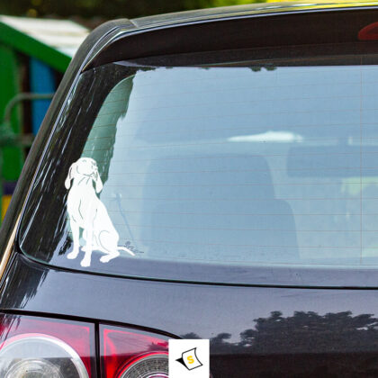 Стикер за кола - Куче Ваймаранер
