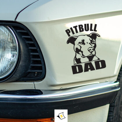 Стикер за кола - Pitbull Dad