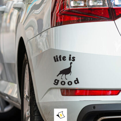Стикер за кола - Животът е добро