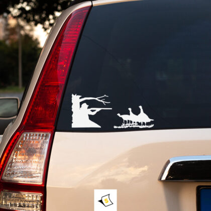 Стикер за кола - Ловец на патици