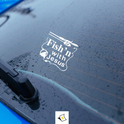 Стикер за кола - Ловувай с Исус