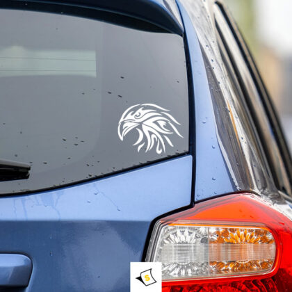 Стикер за кола - Декорация на глава на орел