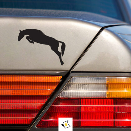 Стикер за кола - Уникален скачащ кон