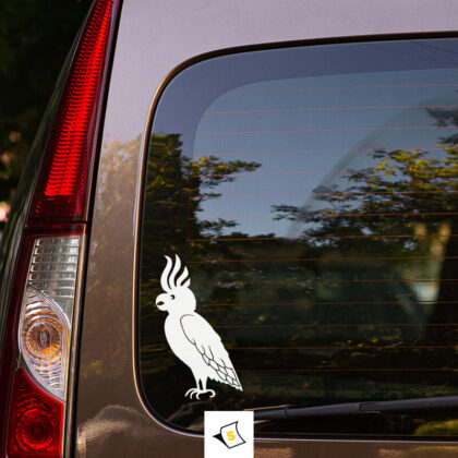 Стикер за кола - Забавен папагал