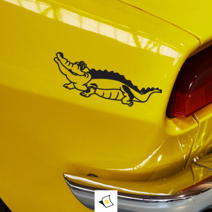 Стикер за кола - Сладък крокодил