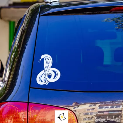 Стикер за кола - Свирепа змия