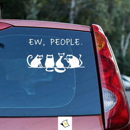 Стикер за кола - Уф, хора / Ew, People