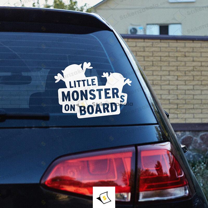 Стикер за кола - Малки чудовища в колата / Little Monsters On Board
