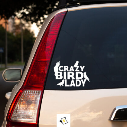 Стикер за кола - Луди Пилета! Весел и ярък дизайн, перфектен за любителите на животните, които не се страхуват да покажат своята закачлива страна. Направете вашето превозно средство уникално и забавно!