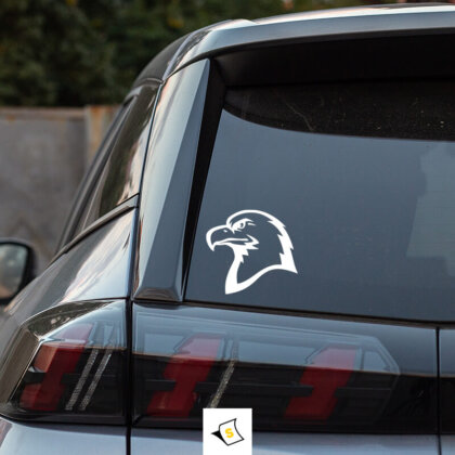 Стикер за кола - Царски Орел. Стилен и мощен акцент за вашето превозно средство, този стикер представя величието и символиката на царския орел. Идеален за любители на силните символи, той ще придаде на колата ви уникален и внушителен вид. Подчертайте своята индивидуалност и увереност на пътя!