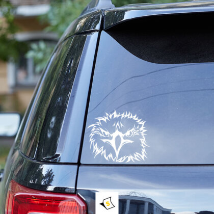 Стикер за кола - Орел, силен и динамичен дизайн, символизиращ свобода и сила. Идеален за любители на природа и приключения, този стикер добавя индивидуалност и характер на вашето возило.