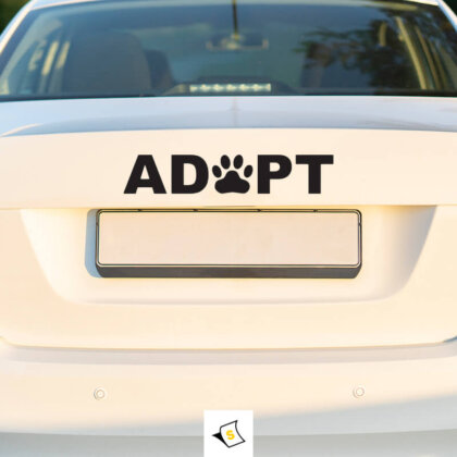 Стикер за кола - Осиновяване на живот! Изработен от висококачествени материали, устойчиви на атмосферни условия.