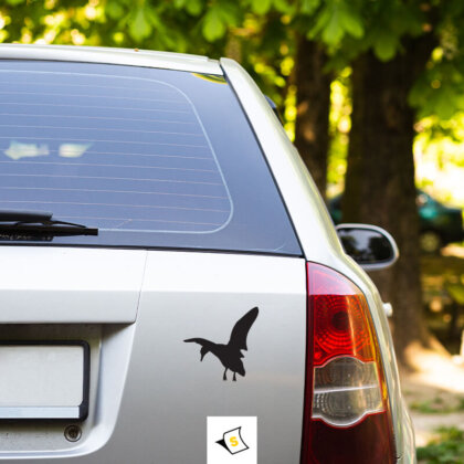 Стикер за кола - Патица добавяща игриво и приятелско настроение на автомобила.