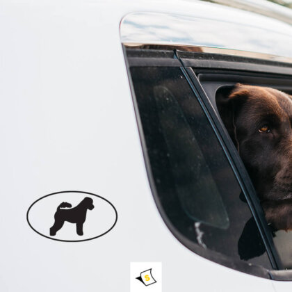 Стикер за кола - Португалско куче Португалско куче: Щастие, вярност и много забавления!
