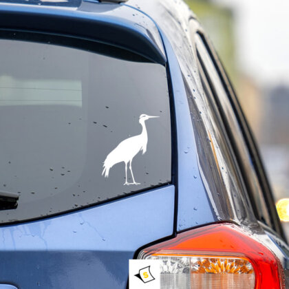 ''Стикер за кола - Птица. Изработен от устойчиви на вода и UV лъчи материали, подходящ за декорация на вашия автомобил."