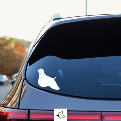 Стикер за кола - Кокер Шпаньол 2 Стикер за кола с изображение на Кокер Шпаньол, идеален за любители на кучета. С ярък и детайлен дизайн, той добавя личен щрих на автомобила, показвайки любовта към тази порода.
