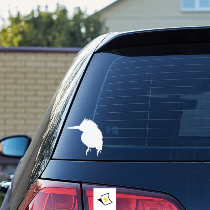 Стикер за кола - Кралска птица Поемете на пътешествие с кралската птица – вашият верен спътник.