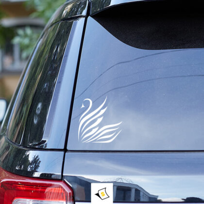 Стикер за кола - Красиви Лебедови Криле Стикер за кола с изящни изображение на лебедови криле. Идеален за любителите на елегантността и природата, този стикер добавя уникален и стилен акцент на автомобила. Изработен от качествени материали, устойчиви на атмосферни условия.