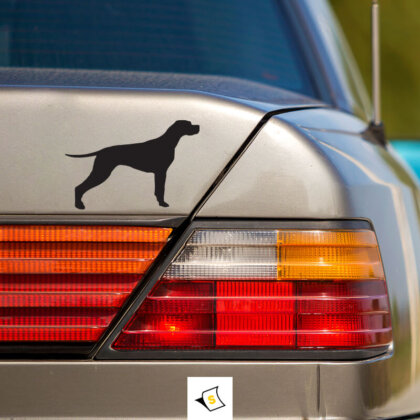 Стикер за кола - Лабрадор 2, с ярък и забавен дизайн, идеален за феновете на породата. Перфектен начин да изразите любовта си към тези дружелюбни и игриви компаньони.
