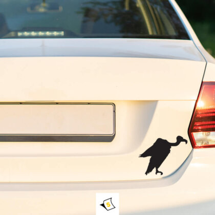 Стикер за кола - Лешояд 2 Изработен от устойчиви материали, с ярки цветове и детайлна графика, идеален за любители на дивата природа.