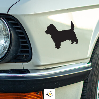 Стикер за кола - Куче Териер Стикер за кола с изображение на куче Териер. Ярък и уникален дизайн, който показва любовта ви към породата. Идеален за декорация на автомобил, лесен за нанасяне и устойчив на атмосферни влияния.