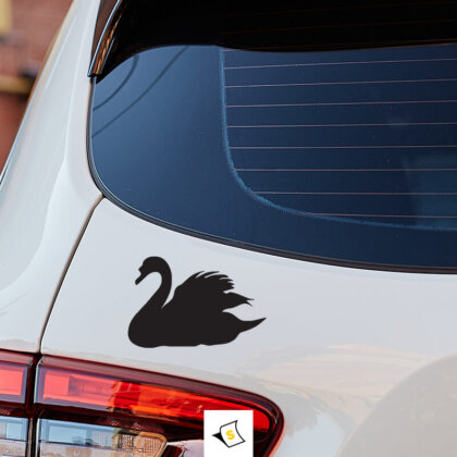 Стикер за кола - Лебедово Изкуство Стикер за кола с елегантно лебедово изкуство, който придава изисканост и оригиналност на вашето возило. Идеален за любителите на природата и красивото!