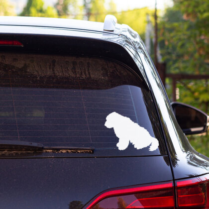 Стикер за кола 'Английска Овчарска' - стилен и предизвикателен аксесоар, който показва вашата любов към английските овчарки. Изработен от издръжливи материали, с любимия дизайн, този стикер е перфектен за всеки автомобил и несъмнено ще привлече внимание. Изразете своята страст към породата и направете вашето возило уникално!
