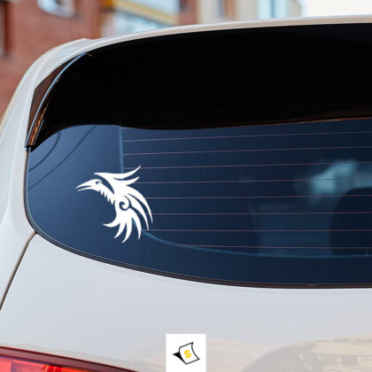 Стикер за кола - Огнена Птица, символизираща сила, възраждане и динамика.